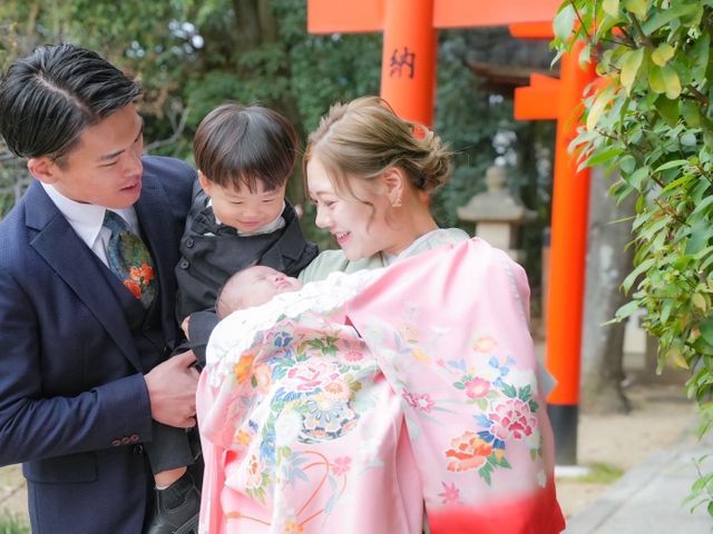 産着レンタル可能☆三児のパパママが対応★自然な笑顔を一生の宝物に
