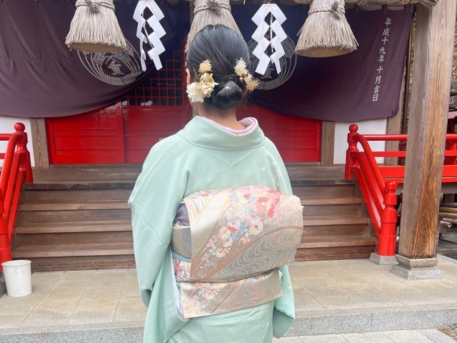 こなれ感アップ！出張で叶える家族の晴れの日着付け。お任せまとめ髪サービス♪