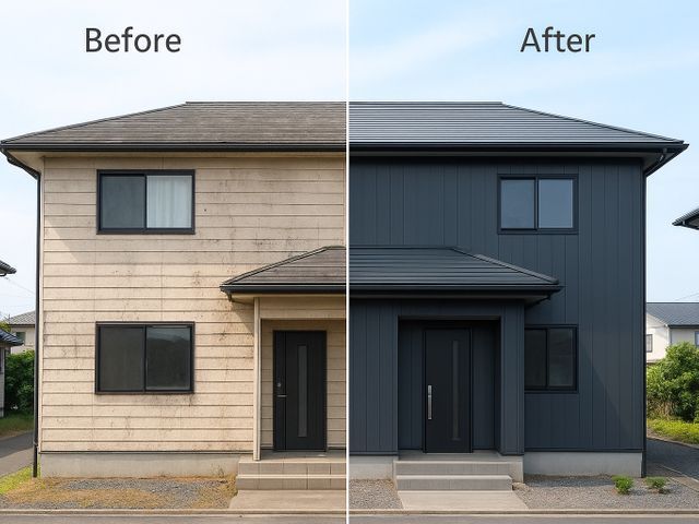 家の印象を一新。外壁カバー工法で美しく！瓦屋根の修理や葺替えもご依頼ください。