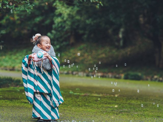 𓍯和傘•シャボン玉ˎˊ˗無料レンタル！出張七五三撮影