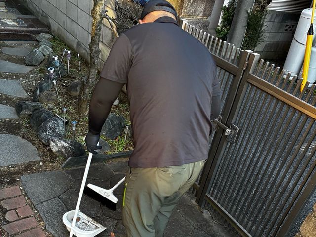 落ち葉清掃