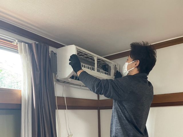 エアコン内部高圧洗浄クリーニング