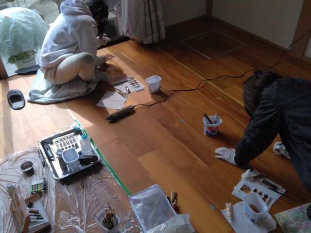 フローリング補修　簡単な傷、小さい傷