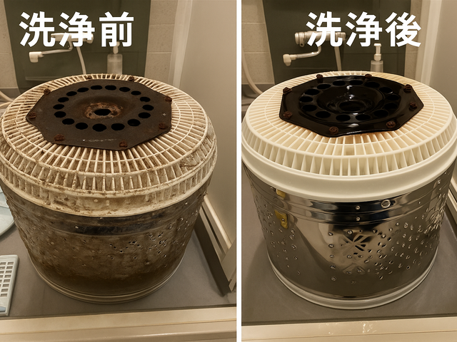 洗濯槽の取り外し洗浄（分解洗浄）