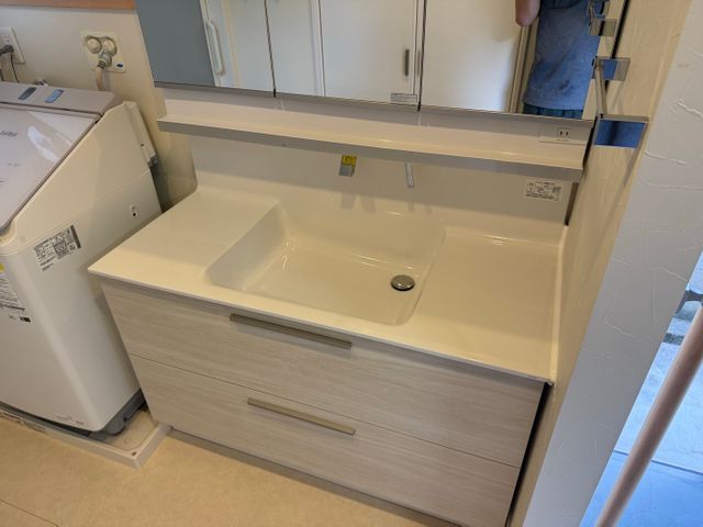 洗面台取付工事（撤去込み）