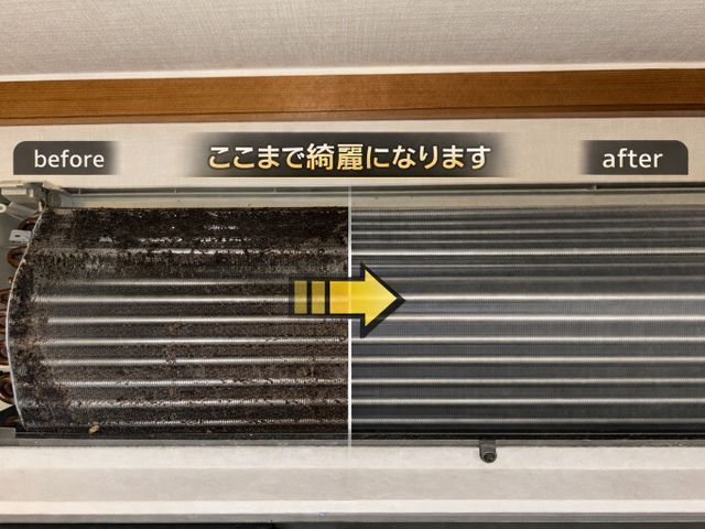 防カビ無料｜複数台割引あり｜損害保険加入｜分解洗浄でカビ汚れスッキリ