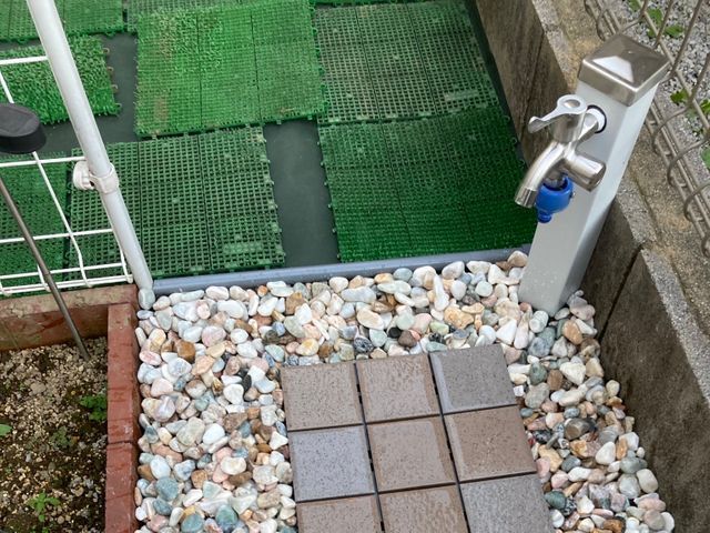 散水栓から立水栓に！立水栓後のアフター工事もお任せ下さい！