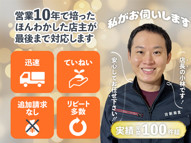 写真or訪問見積もり無料！　迅速・丁寧に片付けのプロにおまかせ！　秘密厳守です。