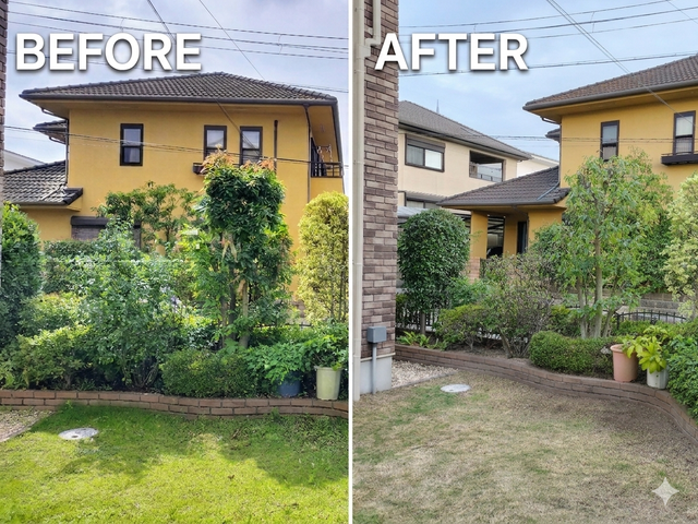プロが認める芸術センス。数年先まで見据えた、木が長持ちする剪定。夫婦で伺います。