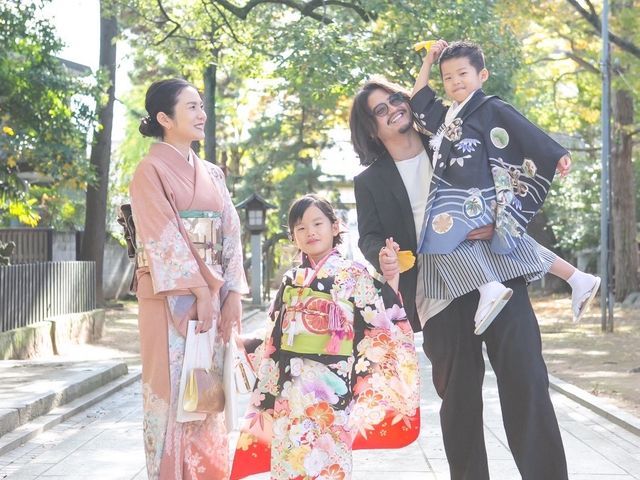 複数人、七五三割引が有り、成人式前撮り、お宮参り、式場対応、簡単ヘアセット料金内