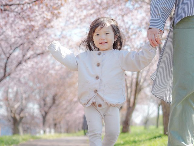 ＊桜×入学撮影｜家族写真・前撮り｜自然な笑顔を大切に＊旭川札幌エリア中心に対応