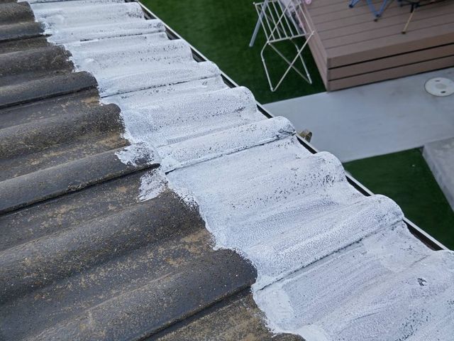 セメント瓦撥水塗装工事