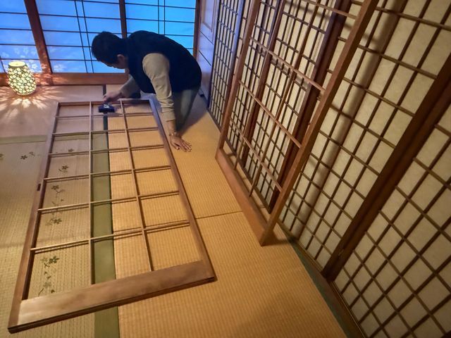 障子張り替え
