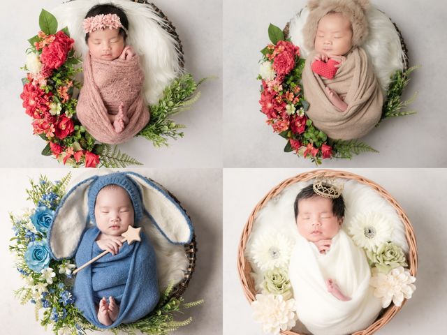 【2時間・交通費込み・13,000円】おくるみ3着・75カット｜保育士夫婦の撮影