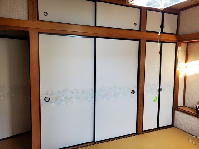 ふすまの張替え(新鳥の子)