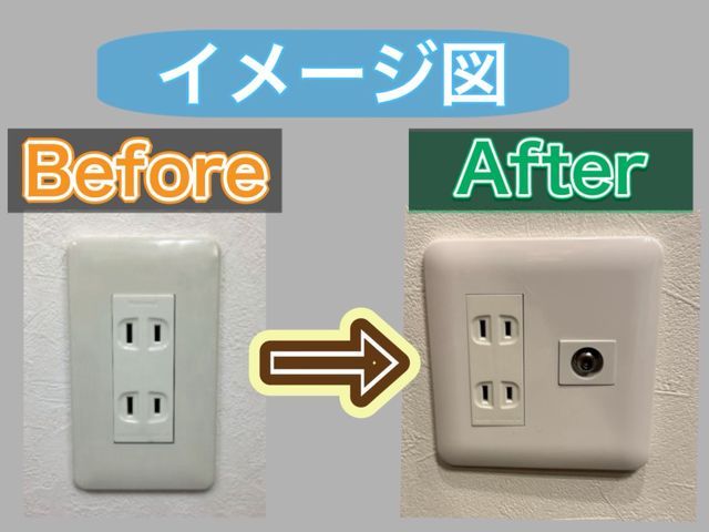 テレビを見たい場所でテレビ線が来ていない！そんな時はお任せください！