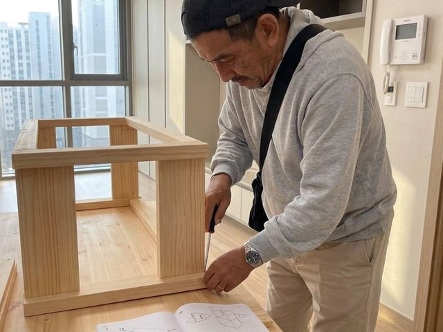 家具の組み立て解体作業