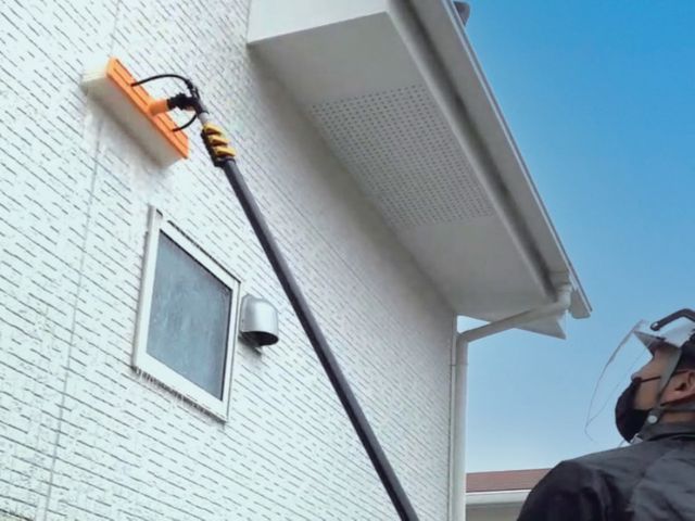 外壁洗浄｜現地確認・テスト洗浄対応／足場不要・最短1日完工