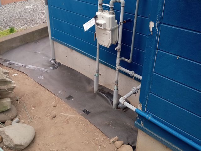 防草シート施工