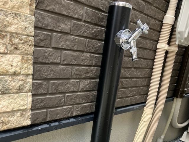 令和7年9月出店◎散水栓から立水栓へのやり変え工事 丁寧対応と「見える施工」