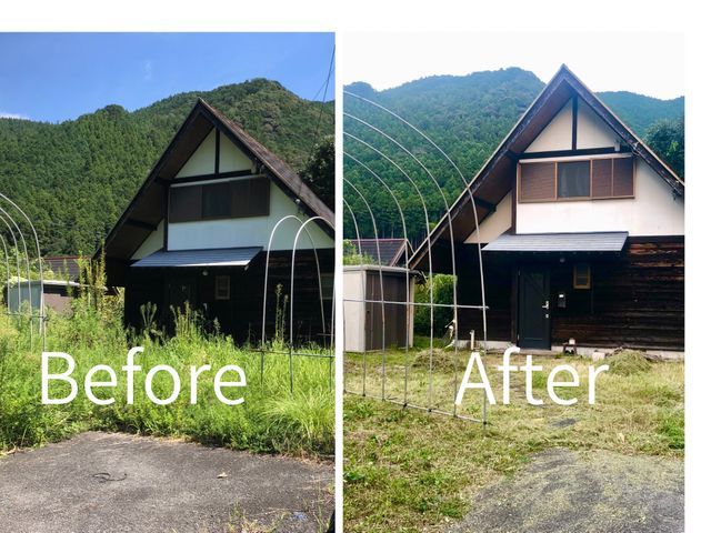 丁寧、迅速な草刈りでお庭の倉庫などの刈りにくい場所も大歓迎！広範囲の草刈りも！