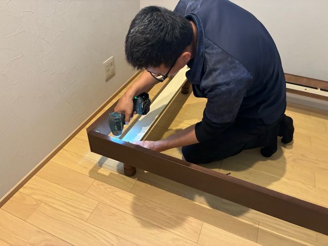 家具の組み立て任せんしゃい！経験と知識を活かして迅速丁寧に作業いたします。
