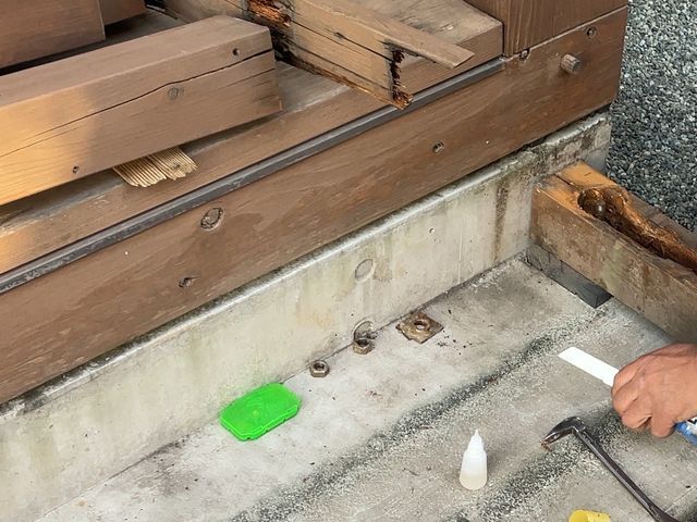 ウッドデッキの補修