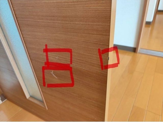 ドアの傷･凹み･穴の補修します。