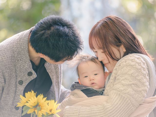 お宮参り撮影＋思い出台紙付きプラン（+¥2000〜）