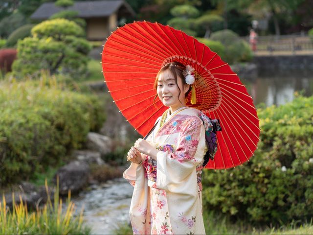 【赤の和傘貸出し無料】ハレの日の記念に、沢山の写真と素敵な思い出を！！
