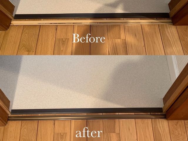 扉のレール、戸車交換