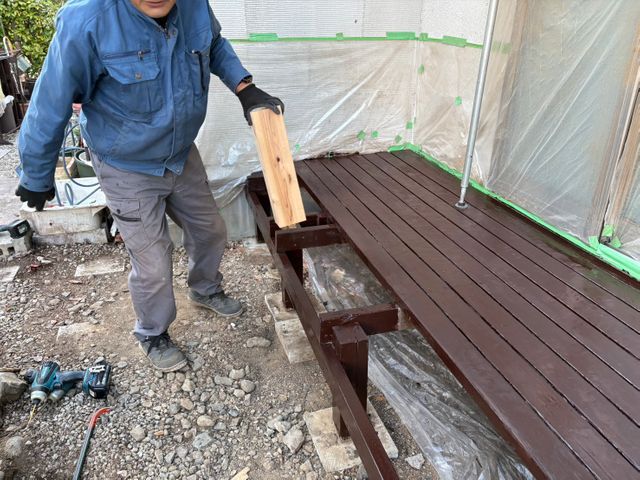 ウッドデッキの事ならおまかせください！補修、増設、新設