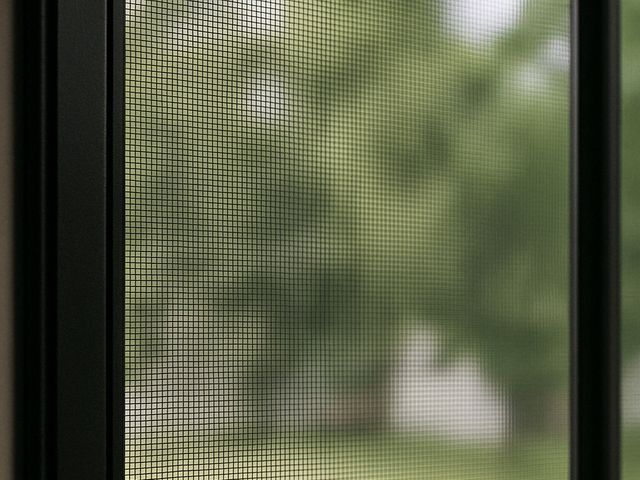 網戸の網交換作業