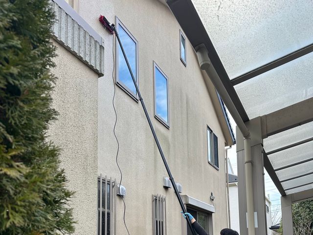 【足場不用の外壁洗浄】追加料金なし、安心の料金説明、丁寧な作業で満足度抜群！