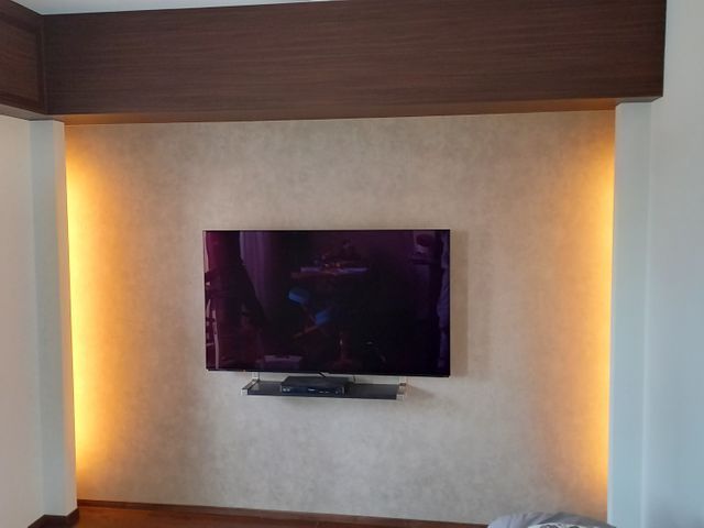 テレビの壁掛け設置