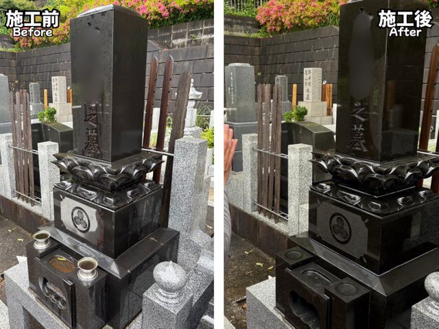 お供物の用意もできます！手洗いで細部まで綺麗に磨く丁寧さが売りです！