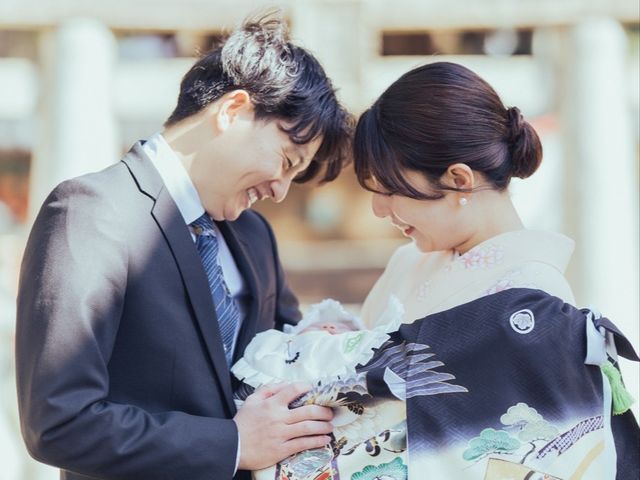 （福岡県）今っぽく柔らかい自然体なお宮参り写真を撮影します◎