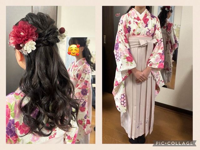 楽にお着物を〜入学卒業式受付★追加料でヘア メイク 早朝★まずは問合せでお見積り