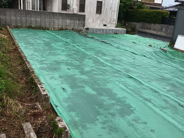 防草シート施工