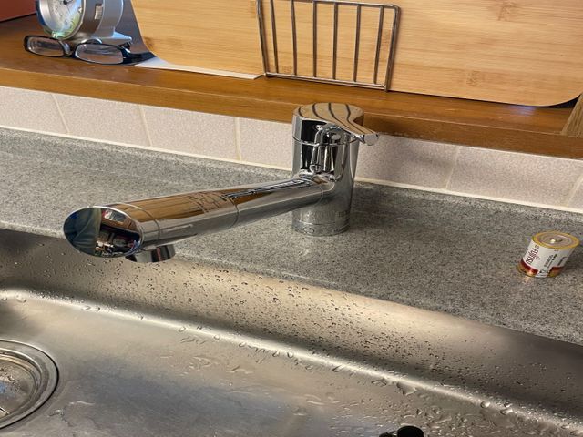 台所水栓交換工事