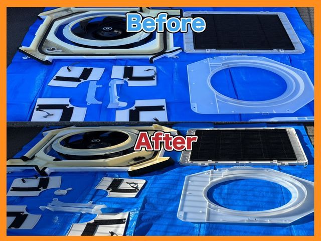 【天井埋込エアコン】ニオイや効きの悪さを改善！内部汚れをしっかり落とす安心洗浄