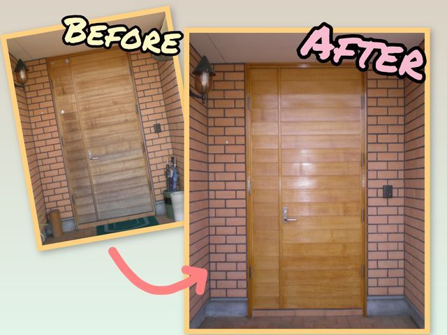 塗装の力で玄関ドアをリフレッシュ！