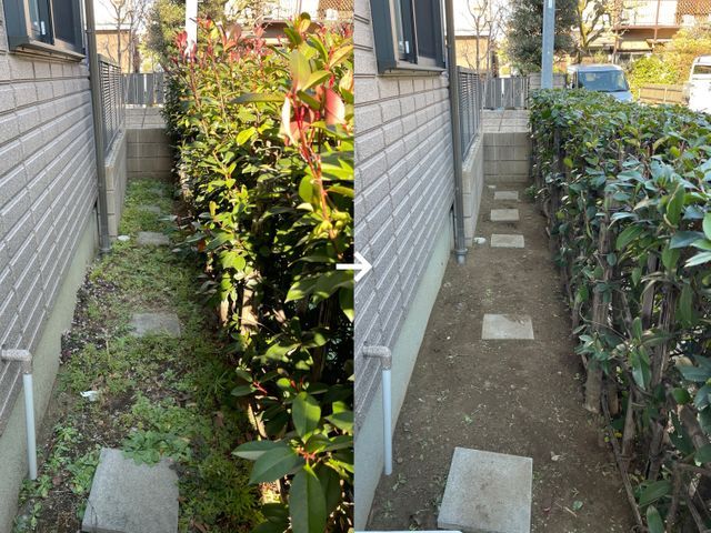 広い場所も、安全にすっきり整えます。