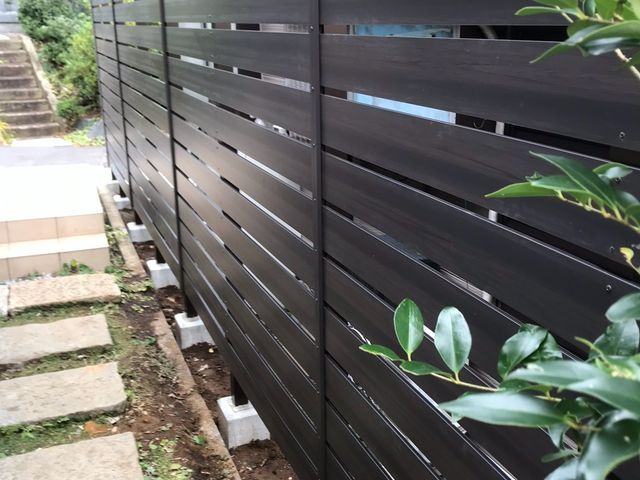 フェンスの取り付け