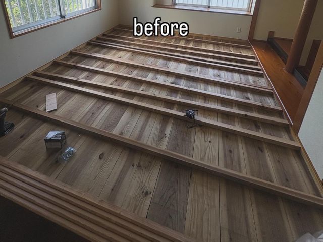 和室から洋室床リフォーム