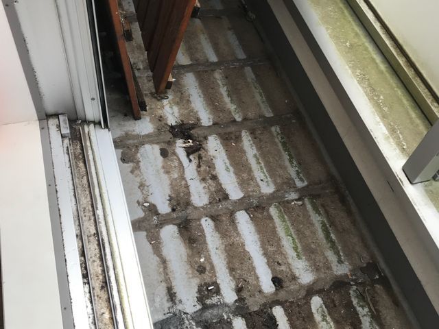 ベランダ高圧洗浄