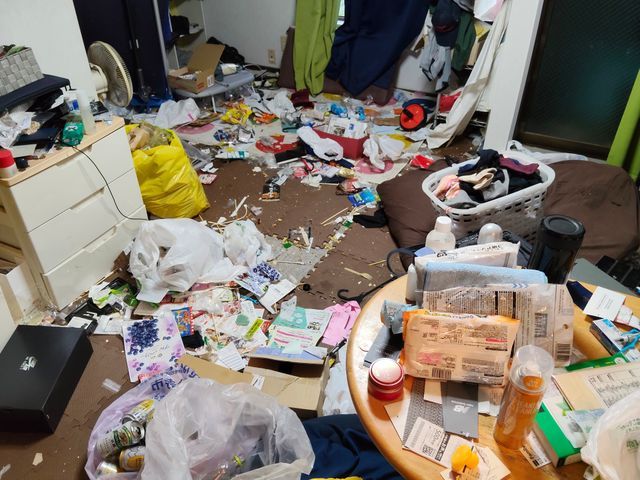 単身者様のお部屋をまるっとお片づけが得意です。汚部屋もぜひご相談ください！