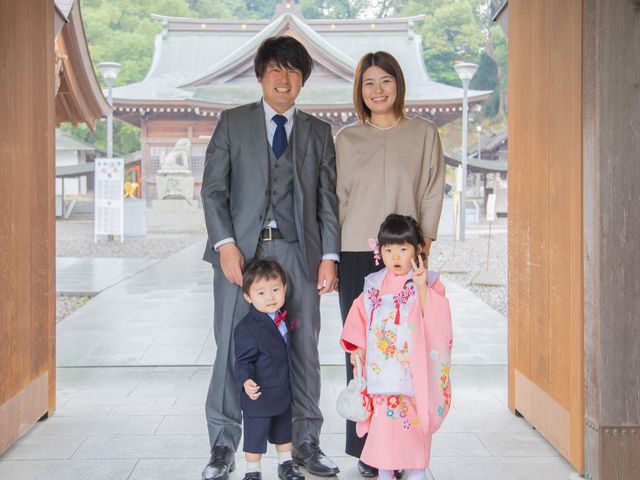 双子パパフォトグラファー★七五三での家族写真