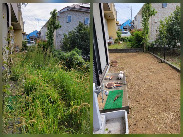 [お見積り無料]お庭を明るく変身させます！防草シート砂利敷き等もご相談ください。