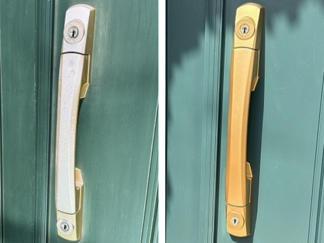 室内ドアノブ交換（塗装）・鍵取り付け